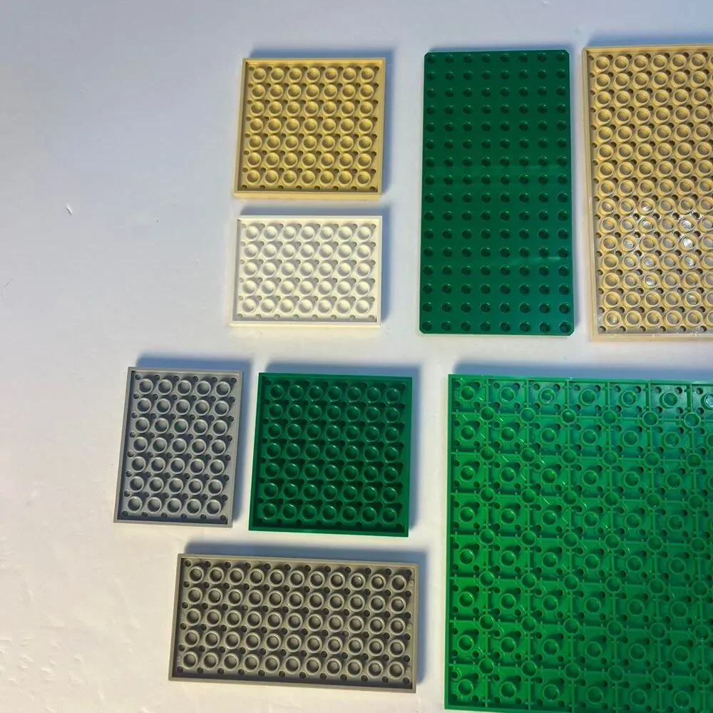LEGO Base Plate Lot of 10 Assorted Colors Building Baseplates Genuine LEGO